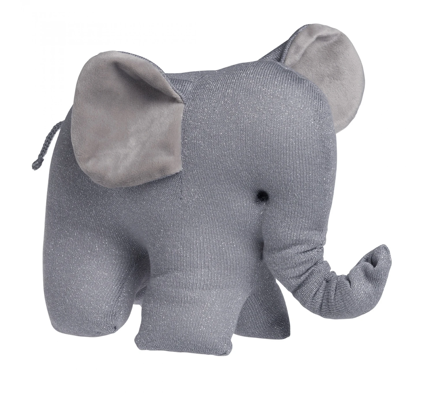 Knuffelolifant Sparkle - Zilvergrijs 3 Knuffelolifant Sparkle - Zilvergrijs