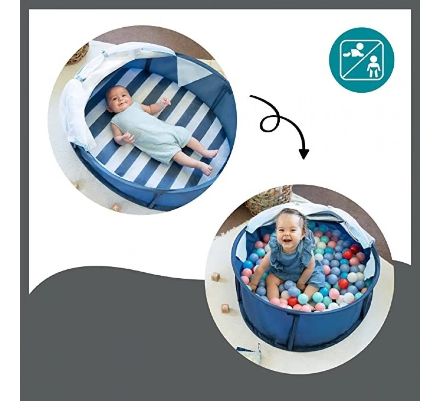 BabyMoov Tent Anti-UV 2 In 1 4 BabyMoov Tent Anti-UV 2 In 1 - Afbeelding 2