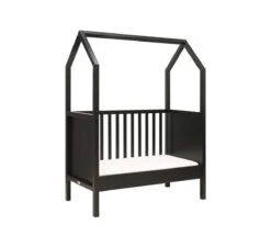 My First House Bedbank 60x120 - Mat Zwart -Babyproducten Winkel bopita my first house bedbank 60x120 mat zwart 2