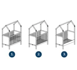 My First House Bedbank 70x140 - Wit -Babyproducten Winkel bopita my first house bedbank 70x140 wit 3