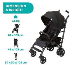 CHICCO Liteway 4 Complete Buggy- Zwart 17 CHICCO Liteway 4 Complete Buggy- Zwart -Babyproducten Winkel chicco liteway 4 complete buggy zwart 7