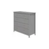 Commode Luna 4-Laden - Grey 2 Commode Luna 4-Laden - Grey -Babyproducten Winkel flexa commode luna 4 laden grey