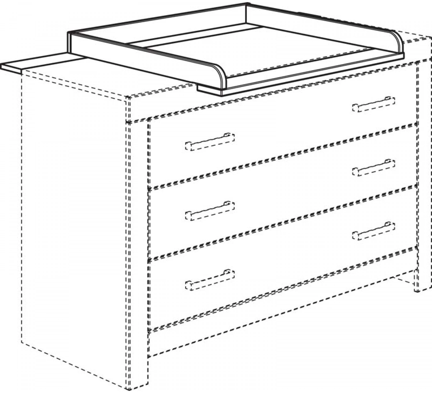 Fiona Commode Barrier Breed 4 Fiona Commode Barrier Breed - Afbeelding 2