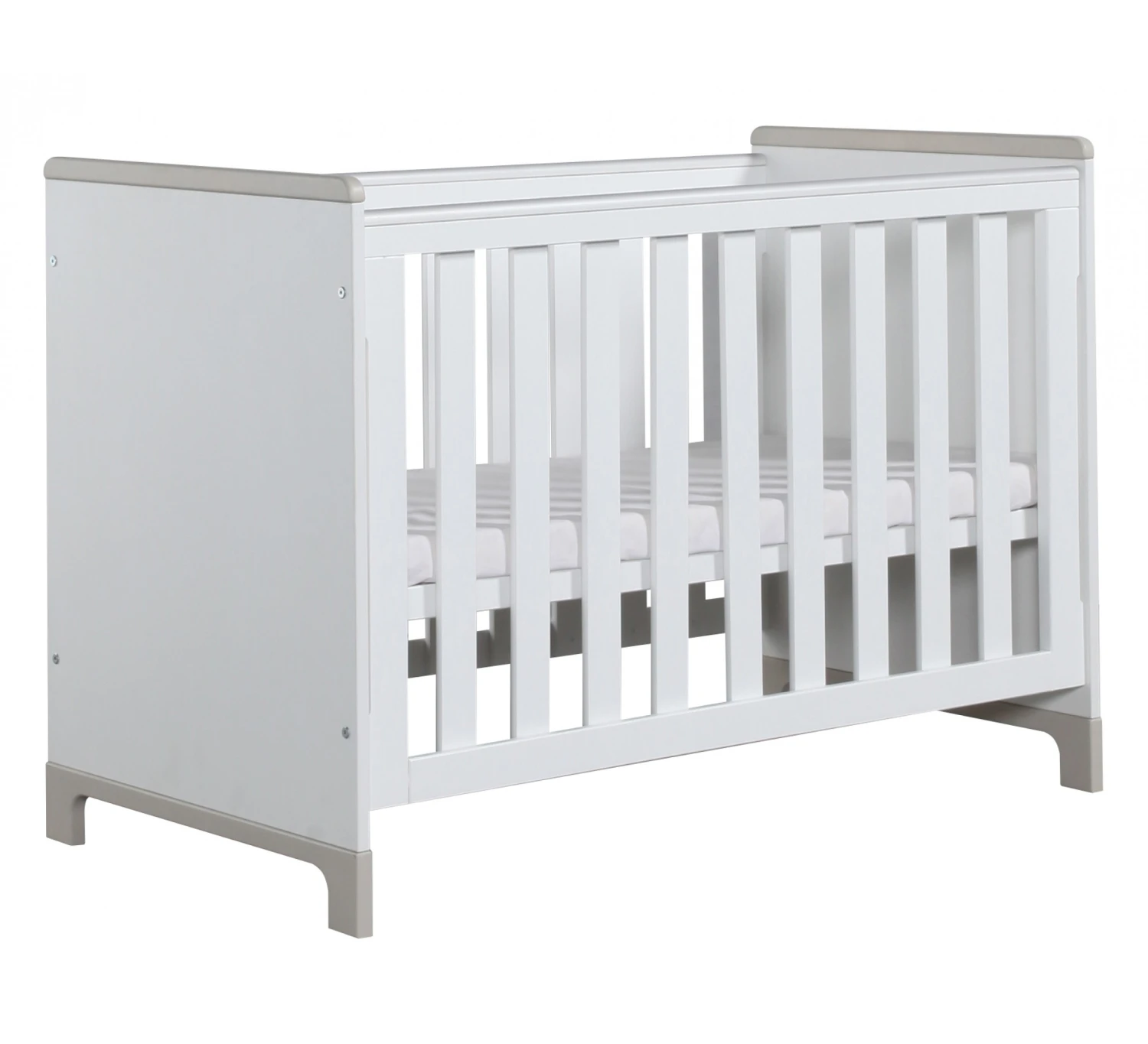 Mini Ledikant Wit/grijs 3 Mini Ledikant Wit/grijs