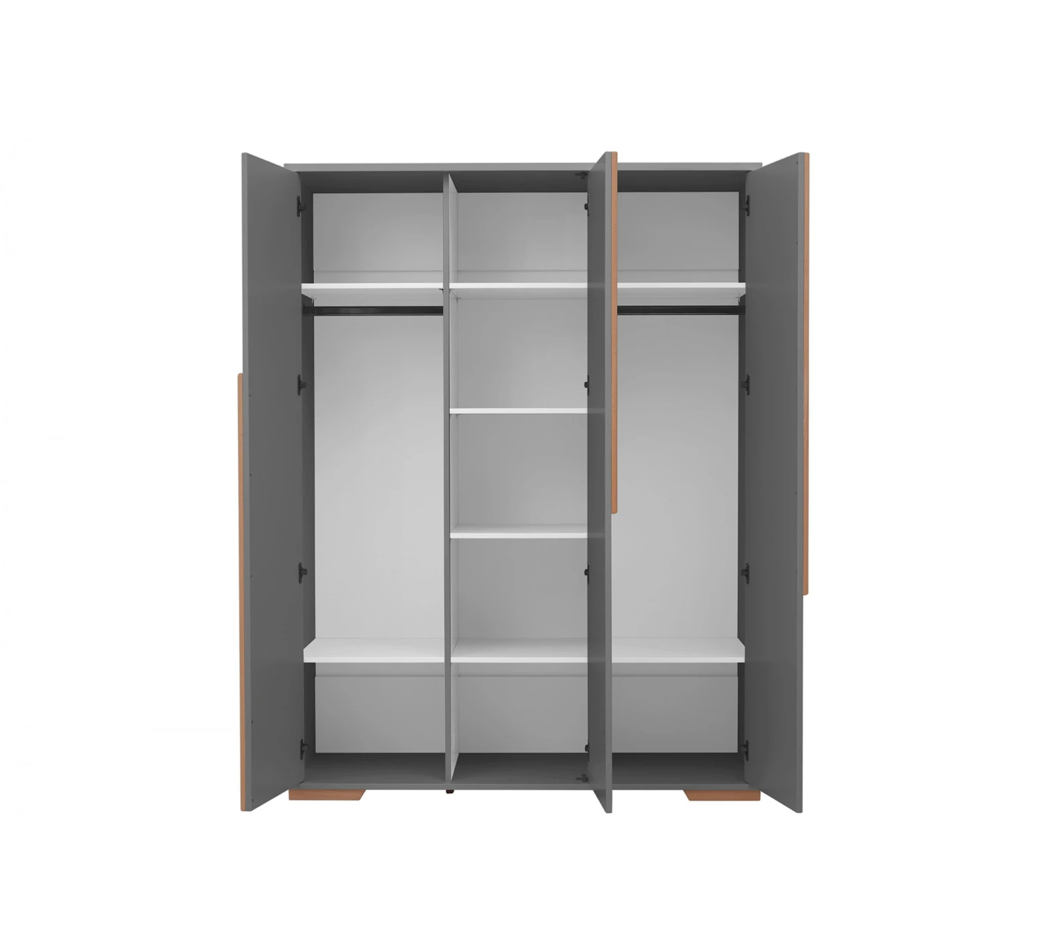 Snap 3-Deurskast - Dark Grey 4 Snap 3-Deurskast - Dark Grey - Afbeelding 2