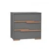 Snap Commode 3-Laden - Dark Grey 2 Snap Commode 3-Laden - Dark Grey -Babyproducten Winkel pinio snap commode 3 laden dark grey