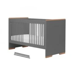 Snap Ledikant 70x140cm - Dark Grey -Babyproducten Winkel pinio snap ledikant 70x140cm dark grey 1