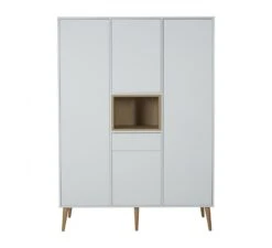 3-Deurskast Cocoon XL - Ice White -Babyproducten Winkel quax 3 deurskast cocoon xl ice white 1