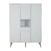 3-Deurskast Cocoon XL - Ice White 1 3-Deurskast Cocoon XL - Ice White -Babyproducten Winkel quax 3 deurskast cocoon xl ice white
