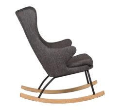 Rocking Adult Chair De Luxe Schommelstoel - Black -Babyproducten Winkel quax rocking adult chair de luxe schommelstoel black 2