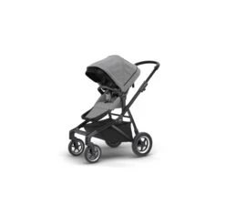 Thule Sleek Kinderwagen - Grey Melange On Black